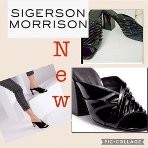 NEW SIGERSON MORRISON Black Chucky Mules all year! In box